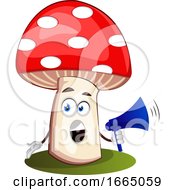 Poster, Art Print Of Mushroom With Megaphone