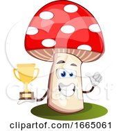 Poster, Art Print Of Mushroom With Trophy