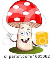 Poster, Art Print Of Mushroom With Coins