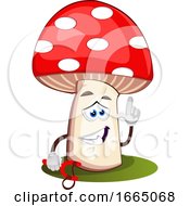 Poster, Art Print Of Mushroom With Slingshot