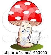 Poster, Art Print Of Mushroom With Notebook