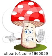 Poster, Art Print Of Mushroom Pointing