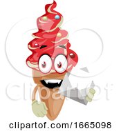 Poster, Art Print Of Ice Cream With Envelope
