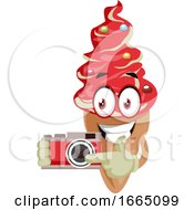 Poster, Art Print Of Ice Cream With Camera