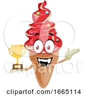 Poster, Art Print Of Ice Cream With Trophy
