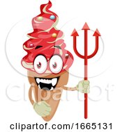 Poster, Art Print Of Ice Cream With Devil Spike