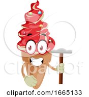 Poster, Art Print Of Ice Cream With Hammer