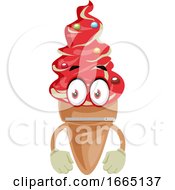 Poster, Art Print Of Ice Cream With Closed Mouth