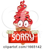 Poster, Art Print Of Ice Cream With Sorry Sign