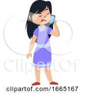 Poster, Art Print Of Girl Talking On The Phone