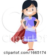 Poster, Art Print Of Girl With Red Cape
