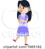 Girl Standing On One Leg