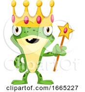 Happy Frog As A King