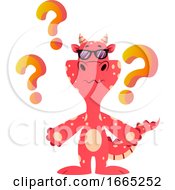 Poster, Art Print Of Red Dragon Is Feeling Confused