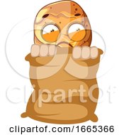 Poster, Art Print Of Afraid Chicken Leg Hiding In The Sack