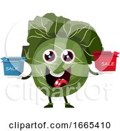 Poster, Art Print Of Cabbage Is Holding Sale Boxes