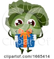Poster, Art Print Of Cabbage With A Gift