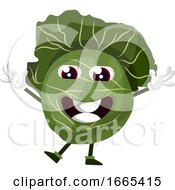 Poster, Art Print Of Cabbage Is Holding Hands Up