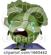 Poster, Art Print Of Crying Cabbage