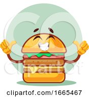 Poster, Art Print Of Thumbs Up Happy Burger