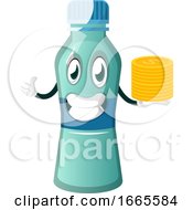 Poster, Art Print Of Bottle Is Holding Coins