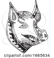 Poster, Art Print Of Pig Head Tribal Tattoo