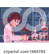 Poster, Art Print Of Woman Scientist Working In Laboratory