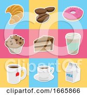 Coffee And Dessert Icons