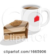 Poster, Art Print Of Coffee Mug And Cake