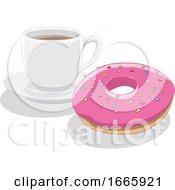 Poster, Art Print Of Donut And Coffee