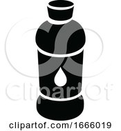 Poster, Art Print Of Black And White Water Bottle