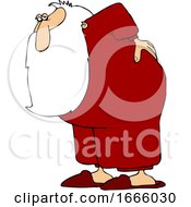 Cartoon Santa Claus With A Bad Back by djart