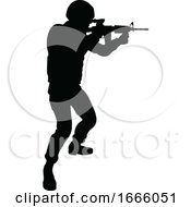 Poster, Art Print Of Silhouette Soldier