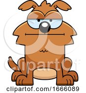 Poster, Art Print Of Cartoon Bored Brown Dog