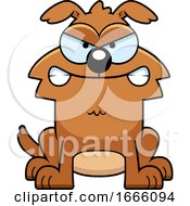 Poster, Art Print Of Cartoon Mad Brown Dog