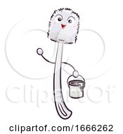 Poster, Art Print Of Mascot Toilet Brush Illustration