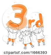 Kids Hold Third Illustration