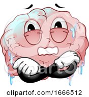 Poster, Art Print Of Mascot Brain Freeze Illustration