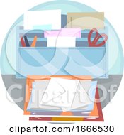 Poster, Art Print Of Household Chores Bring In Mail Illustration