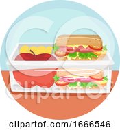 Poster, Art Print Of Household Chores Packing Lunch Illustration