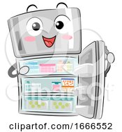Mascot Refrigerator Organized Illustration by BNP Design Studio