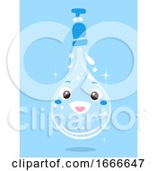 Poster, Art Print Of Clean Water Drop Mascot Faucet Illustration