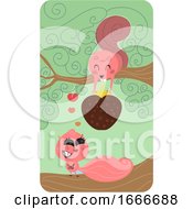 Poster, Art Print Of Squirrel Valentine