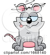 Poster, Art Print Of Cartoon Drunk Mouse
