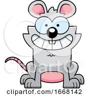 Poster, Art Print Of Cartoon Grinning Mouse