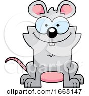 Cartoon Happy Mouse by Cory Thoman
