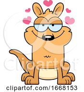 Cartoon Kangaroo In Love by Cory Thoman