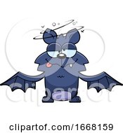 Poster, Art Print Of Cartoon Drunk Flying Bat