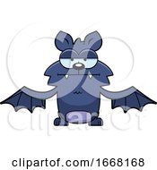 Poster, Art Print Of Cartoon Bored Flying Bat