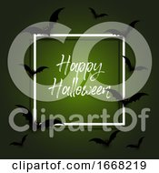 Poster, Art Print Of Halloween Background With Bats
